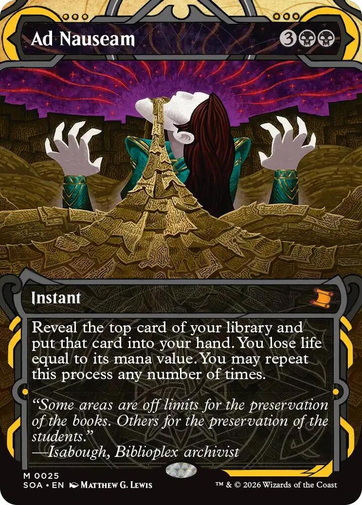 Ad Nauseam 25 (Secrets of Strixhaven: Mystical Archive)  - Foil | Chromatic Games