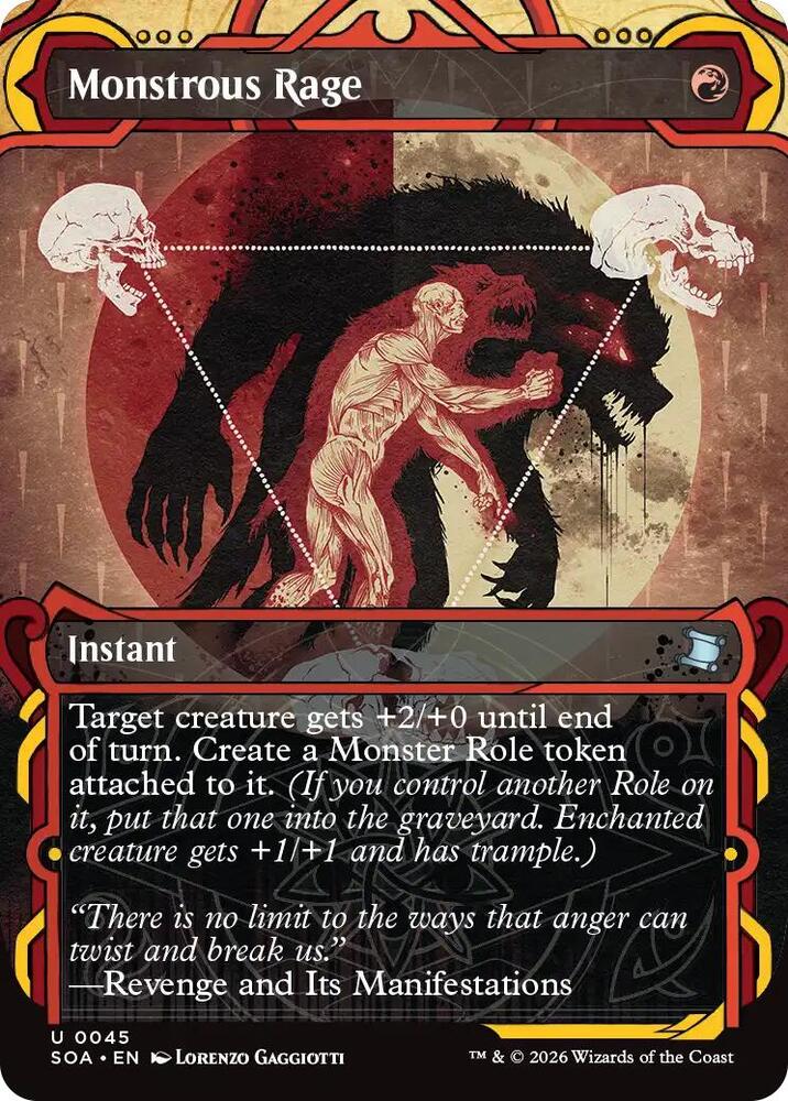 Monstrous Rage 45 (Secrets of Strixhaven: Mystical Archive)  | Chromatic Games