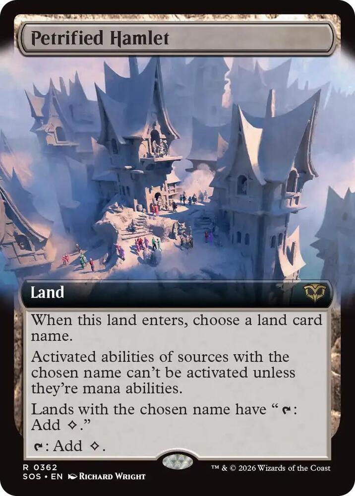 Petrified Hamlet 362 (Secrets of Strixhaven)  - Extended Art Foil | Chromatic Games