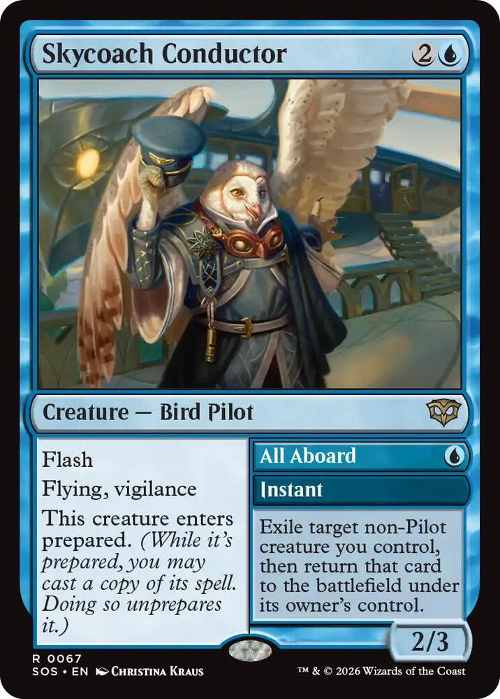 Skycoach Conductor // All Aboard 67 (Secrets of Strixhaven)  - Foil | Chromatic Games