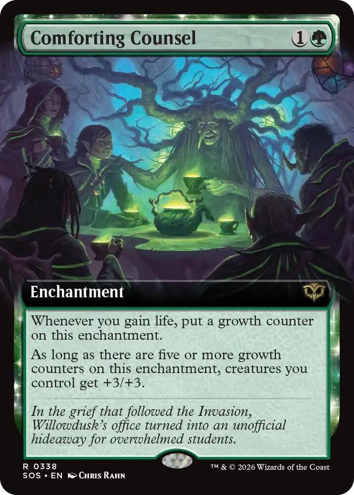 Comforting Counsel 338 (Secrets of Strixhaven)  - Extended Art Foil | Chromatic Games