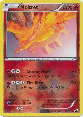 Moltres 22/113 (Legendary Treasures)  - Reverse Holofoil | Chromatic Games