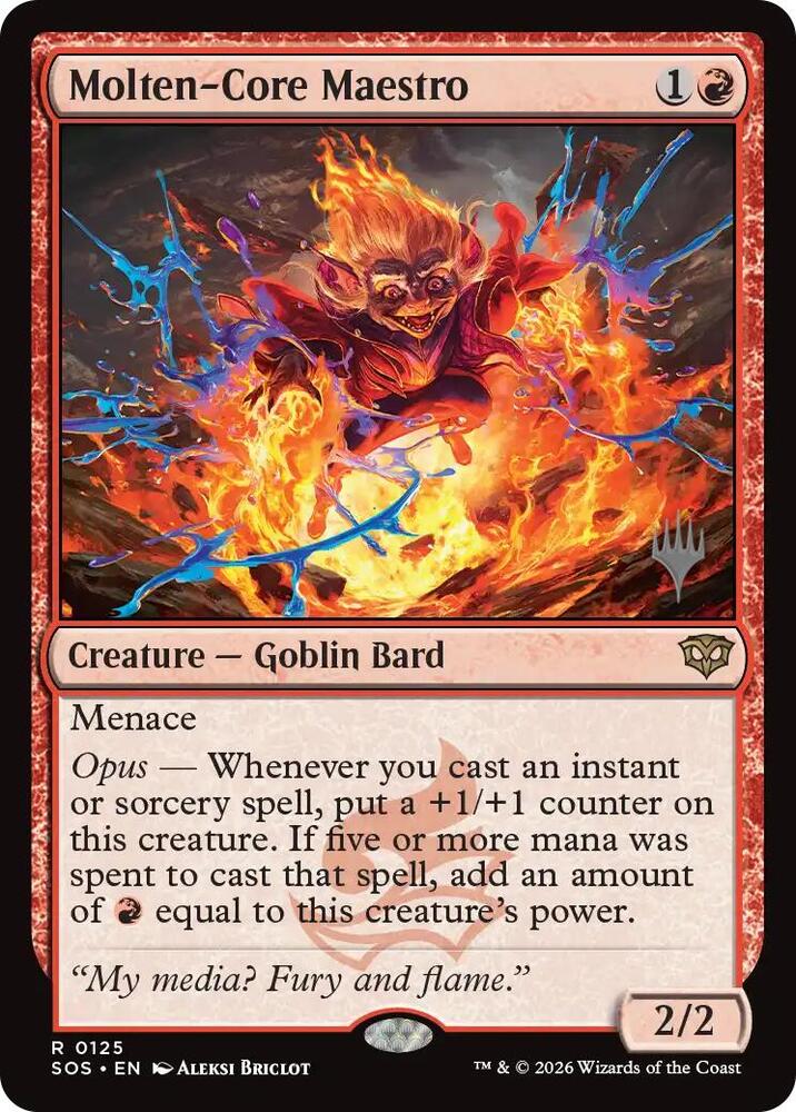 Molten Core Maestro 125 (Promo Pack: Secrets of Strixhaven)  - Foil | Chromatic Games