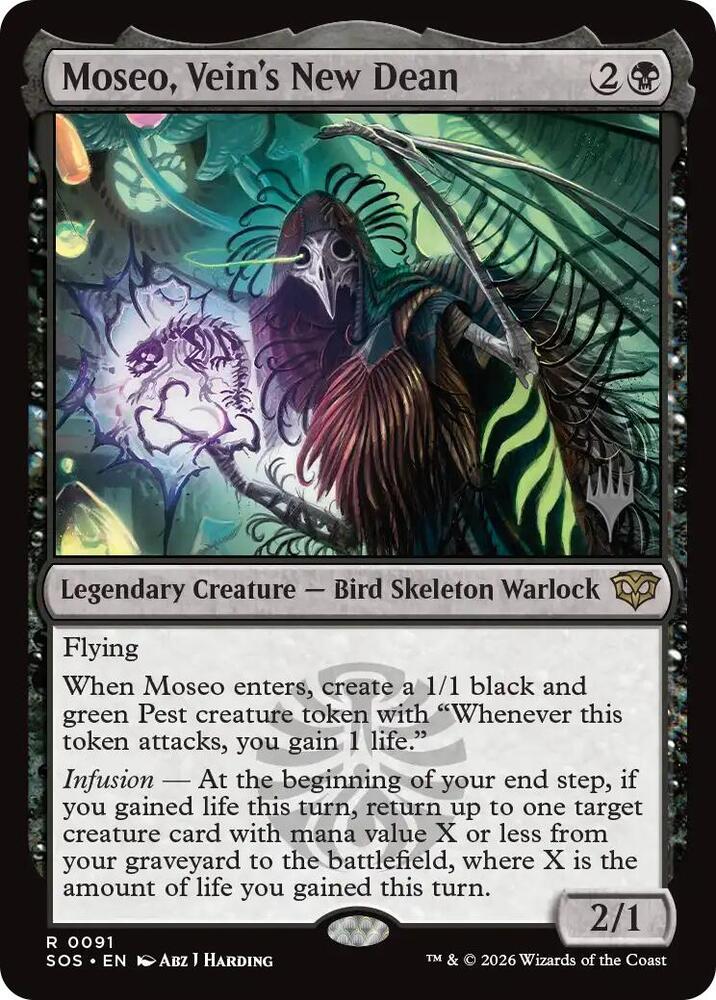 Moseo Veins New Dean 91 (Promo Pack: Secrets of Strixhaven)  | Chromatic Games