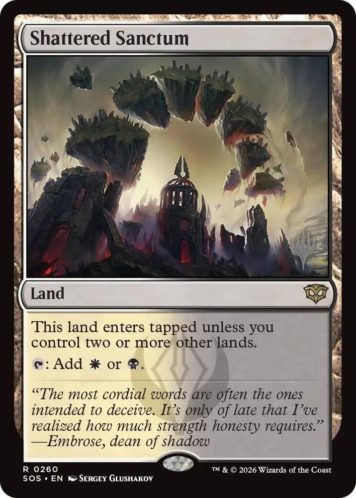 Shattered Sanctum 260 (Promo Pack: Secrets of Strixhaven)  - Foil | Chromatic Games