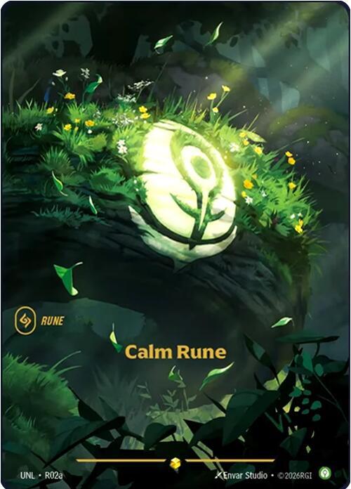 Calm Rune R02a (Unleashed)  - Foil | Chromatic Games