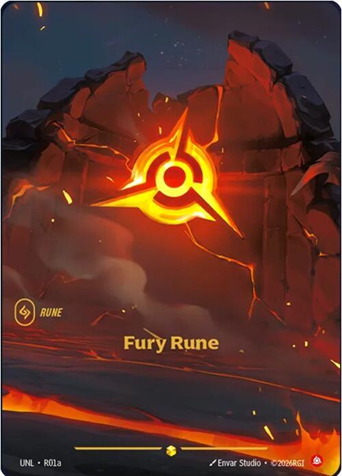 Fury Rune R01a (Unleashed)  - Foil | Chromatic Games
