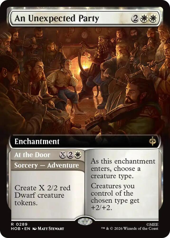 An Unexpected Party // At The Door 289 (The Hobbit)  - Extended Art | Chromatic Games