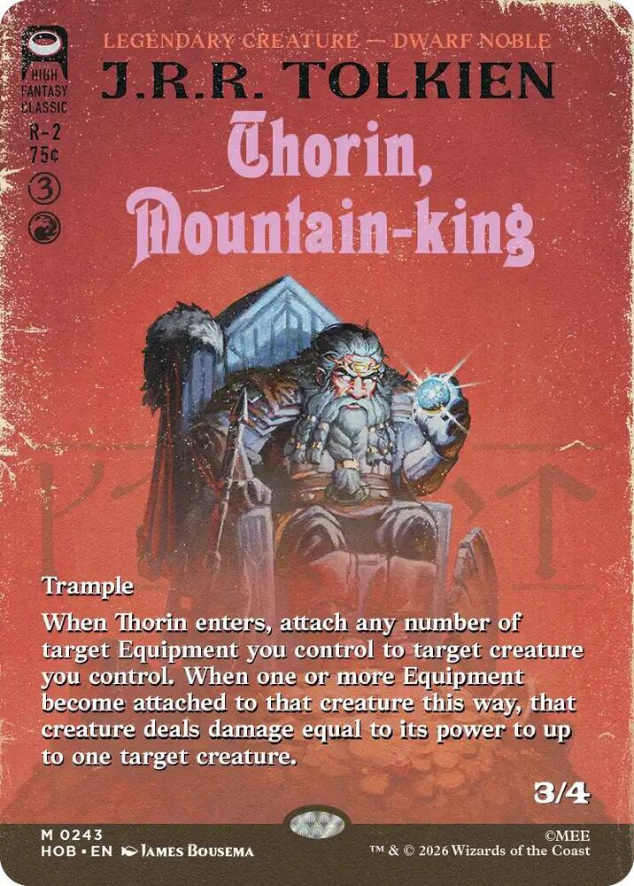 Thorin, Mountain-king 243 (The Hobbit)  - Borderless | Chromatic Games