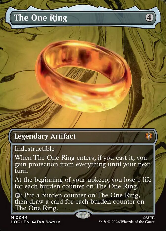 The One Ring 44 (The Hobbit: Eternal-Legal)  - Borderless Foil | Chromatic Games