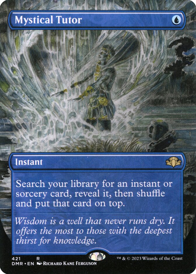 Mystical Tutor 421/261 (Dominaria Remastered)  - Borderless Foil | Chromatic Games