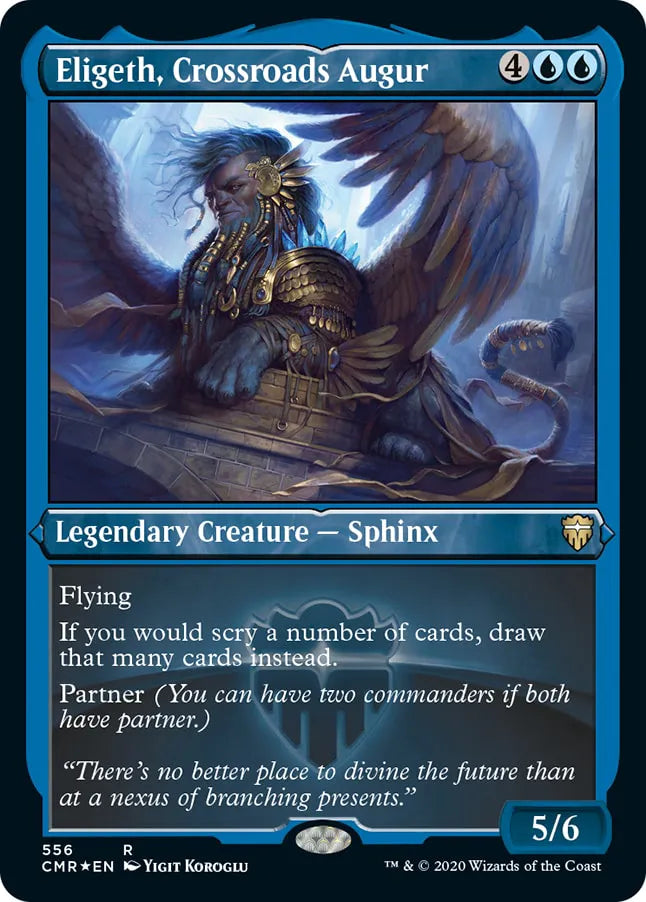 Eligeth, Crossroads Augur 556 (Commander Legends)  - Etched Foil | Chromatic Games