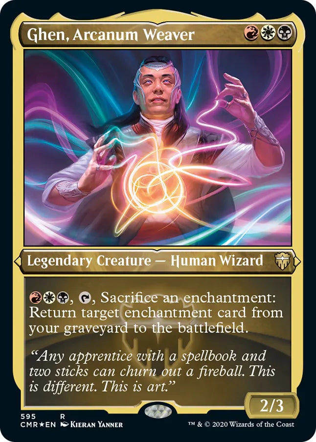 Ghen, Arcanum Weaver 595 (Commander Legends)  - Etched Foil | Chromatic Games