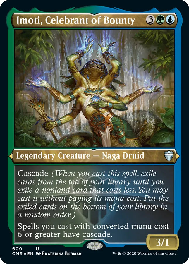 Imoti, Celebrant of Bounty 600 (Commander Legends)  - Etched Foil | Chromatic Games