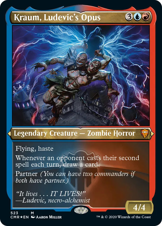 Kraum, Ludevic's Opus 523 (Commander Legends)  - Etched Foil | Chromatic Games