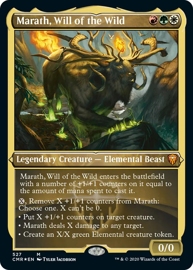 Marath, Will of the Wild 527 (Commander Legends)  - Etched Foil | Chromatic Games