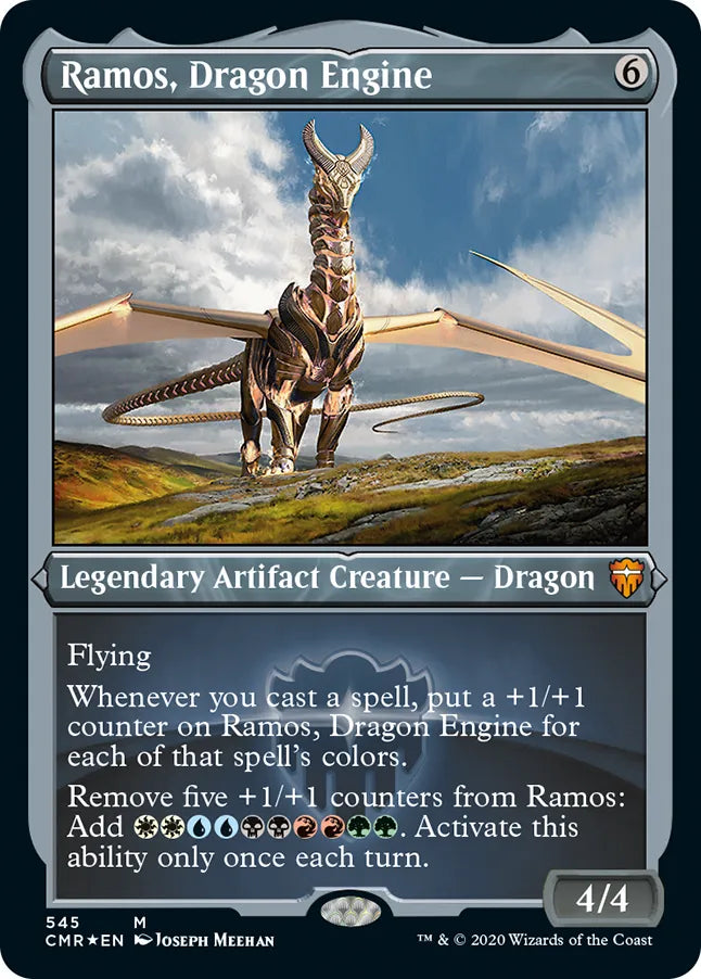 Ramos, Dragon Engine 545 (Commander Legends)  - Etched Foil | Chromatic Games