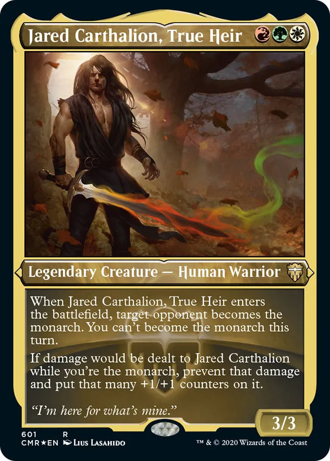 Jared Carthalion, True Heir 601 (Commander Legends)  - Etched Foil | Chromatic Games