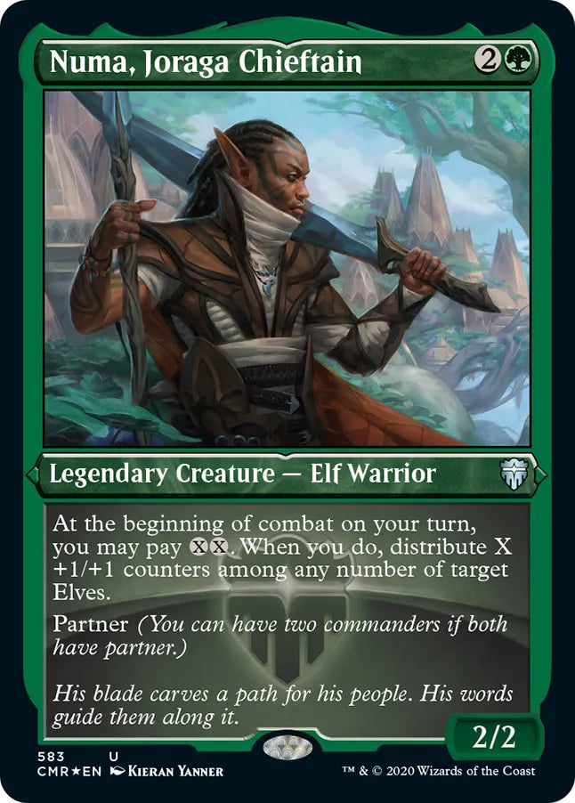 Numa, Joraga Chieftain 583 (Commander Legends)  - Etched Foil | Chromatic Games