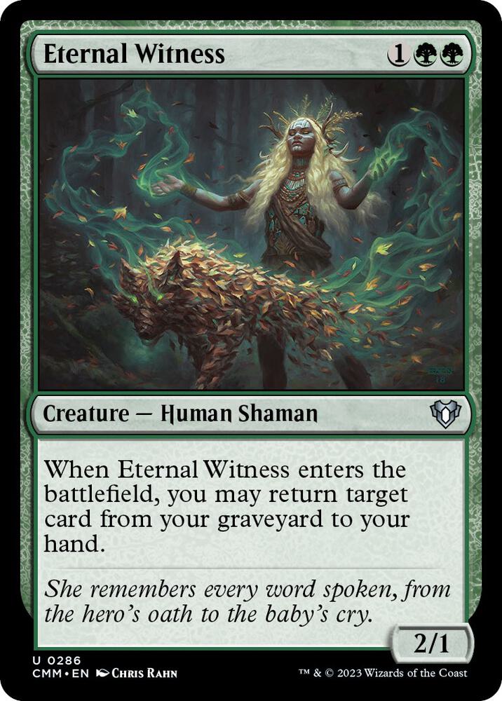 Eternal Witness 286 (Commander Masters)  - Foil | Chromatic Games