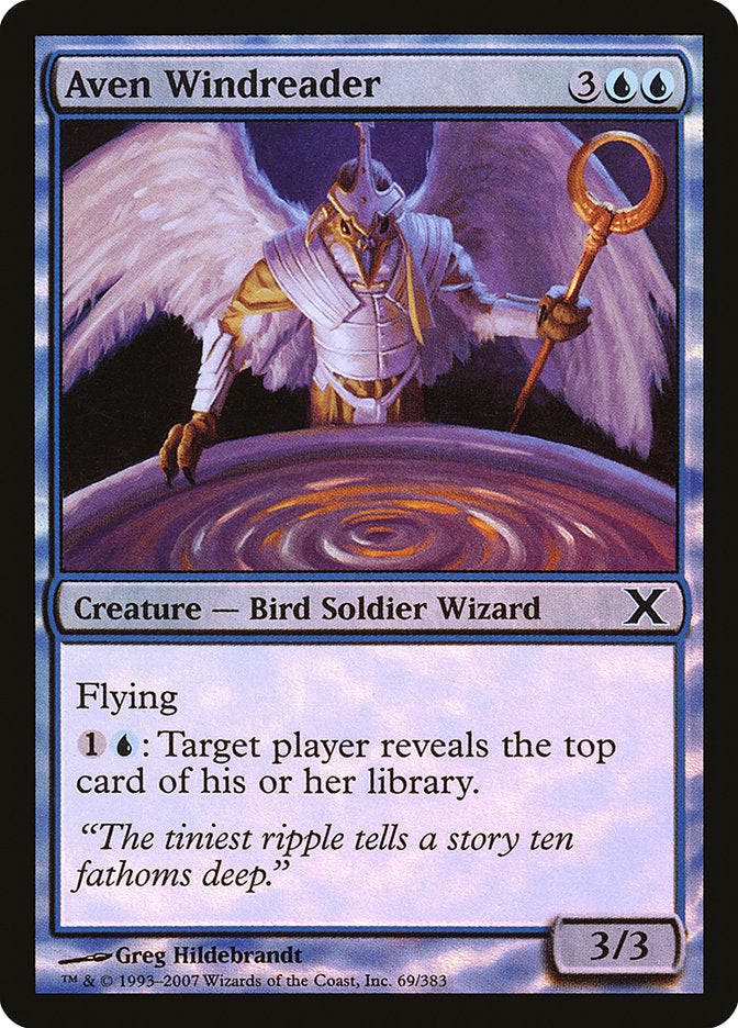 Aven Windreader 69/383 (10th Edition)  - Foil | Chromatic Games