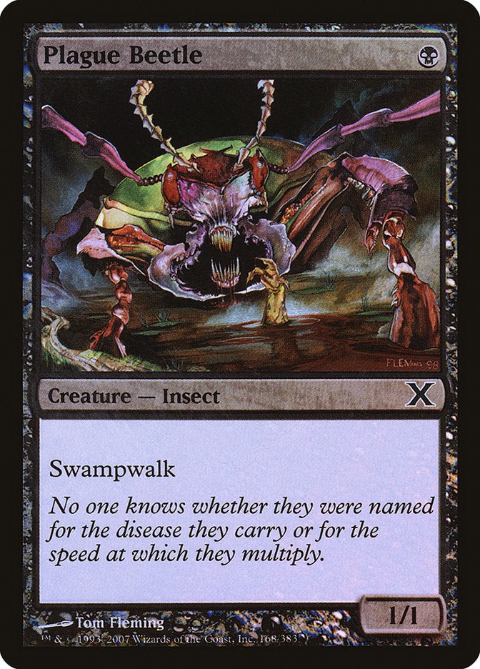 Plague Beetle 168/383 (10th Edition)  - Foil | Chromatic Games