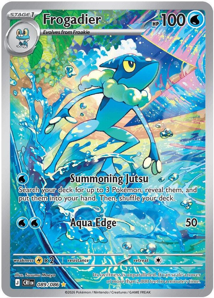 Frogadier 089/086 (ME04: Chaos Rising)  - Holofoil | Chromatic Games