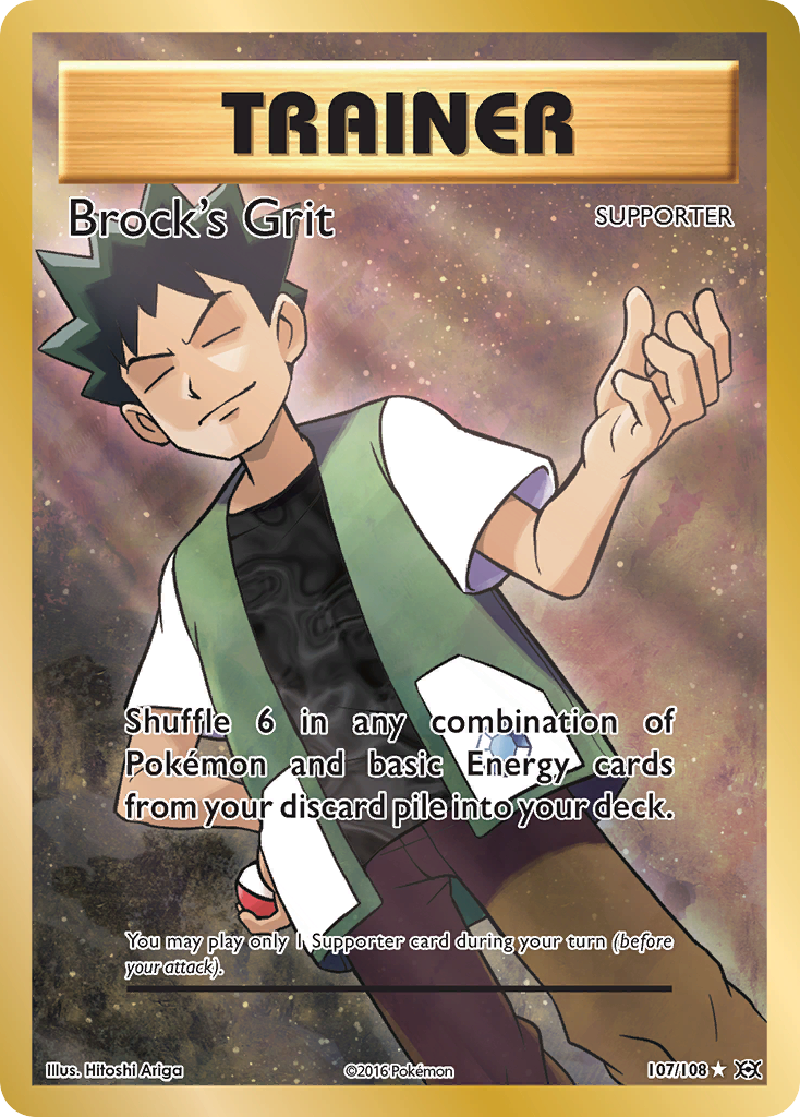 Brock's Grit (107/108) [XY: Evolutions] | Chromatic Games