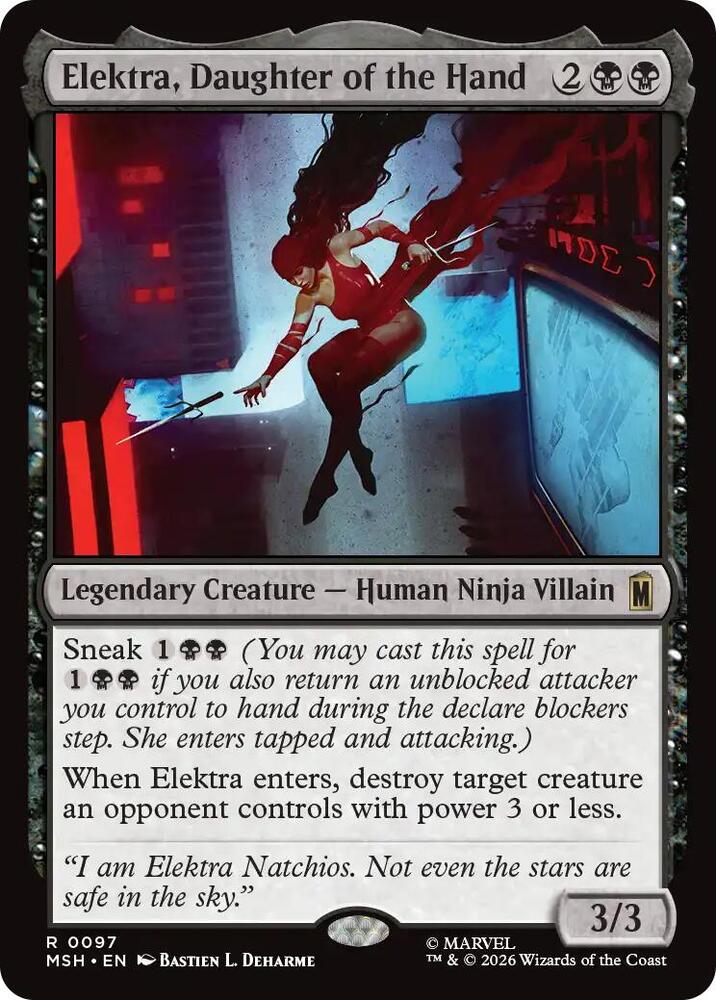 Elektra, Daughter of the Hand 97 (Marvel Super Heroes)  | Chromatic Games