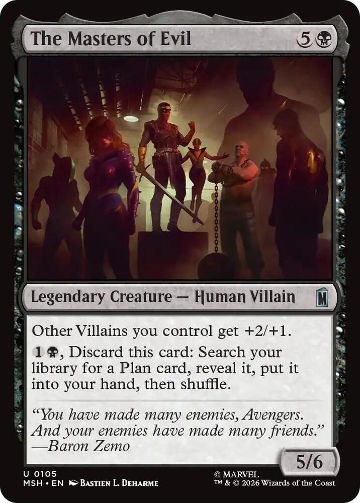 The Masters of Evil 105 (Marvel Super Heroes)  - Foil | Chromatic Games