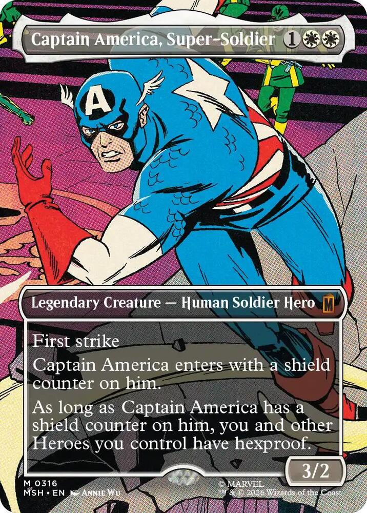 Captain America, Super-Soldier 316 (Marvel Super Heroes)  - Borderless | Chromatic Games