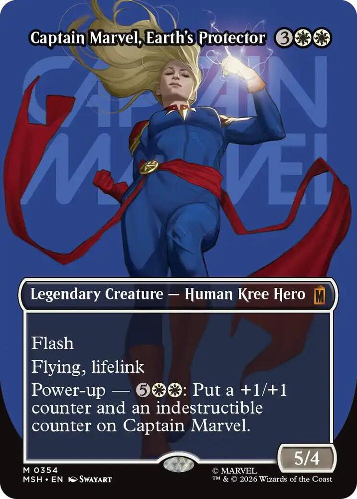 Captain Marvel, Earth's Protector 354 (Marvel Super Heroes)  - Borderless | Chromatic Games
