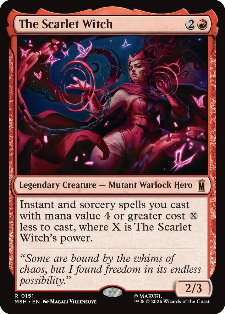 The Scarlet Witch 151 (Marvel Super Heroes)  - Foil | Chromatic Games