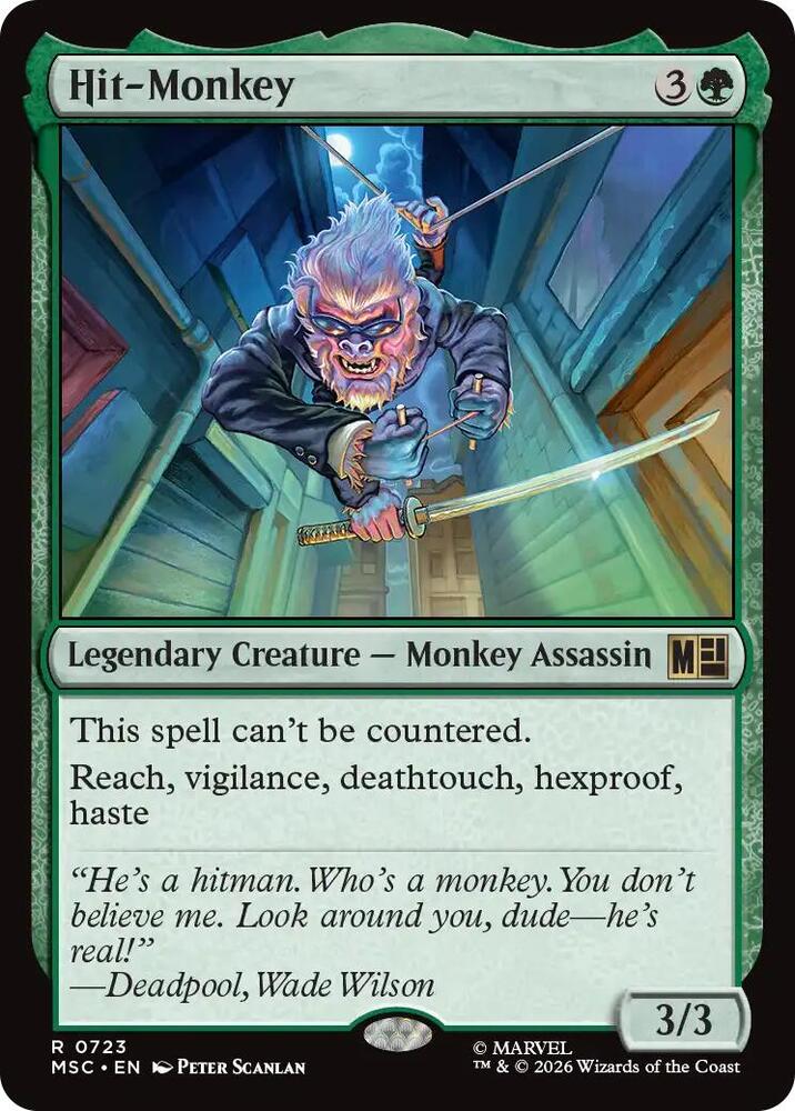 Hit-Monkey 723 (Commander: Marvel Super Heroes)  - Foil | Chromatic Games