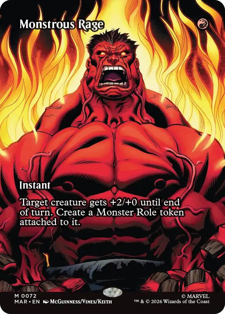 Monstrous Rage 72 (Marvel Universe Eternal-Legal)  - Borderless | Chromatic Games
