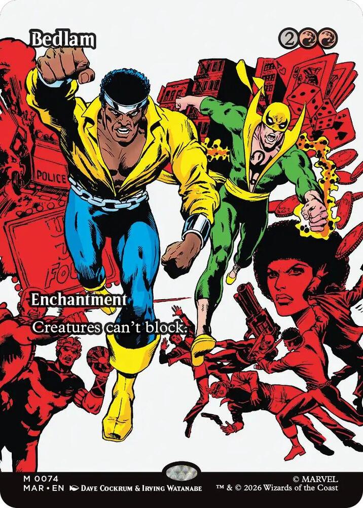 Bedlam 74 (Marvel Universe Eternal-Legal)  - Borderless Foil | Chromatic Games