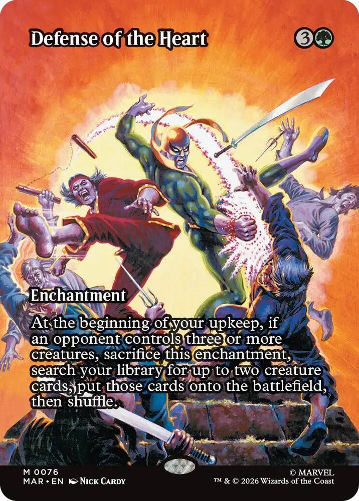 Defense of the Heart 76 (Marvel Universe Eternal-Legal)  - Borderless Foil | Chromatic Games