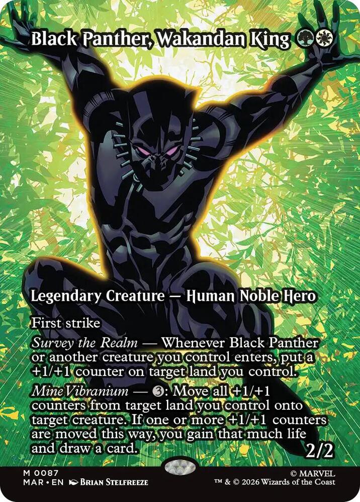 Black Panther, Wakandan King 87 (Marvel Universe Eternal-Legal)  - Borderless | Chromatic Games