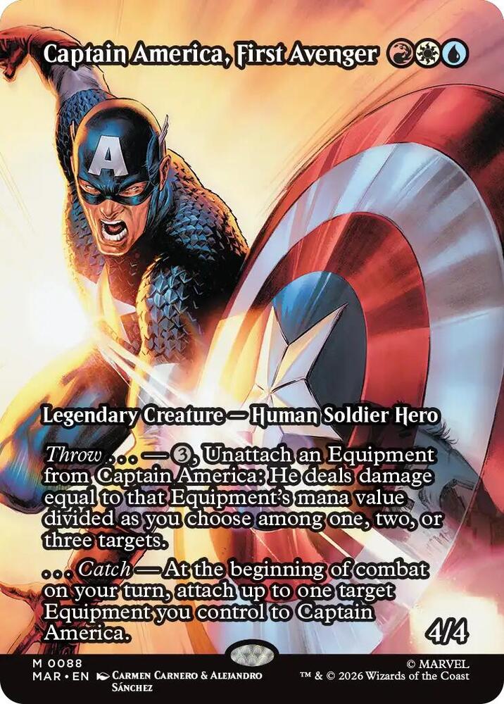 Captain America, First Avenger 88 (Marvel Universe Eternal-Legal)  - Borderless | Chromatic Games