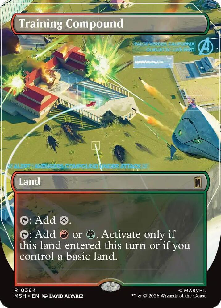 Training Compound 384 (Marvel Super Heroes)  - Borderless Foil | Chromatic Games