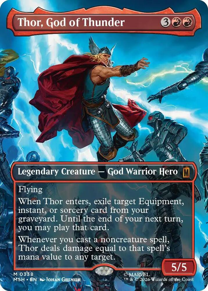 Thor, God of Thunder 338 (Marvel Super Heroes)  - Borderless | Chromatic Games