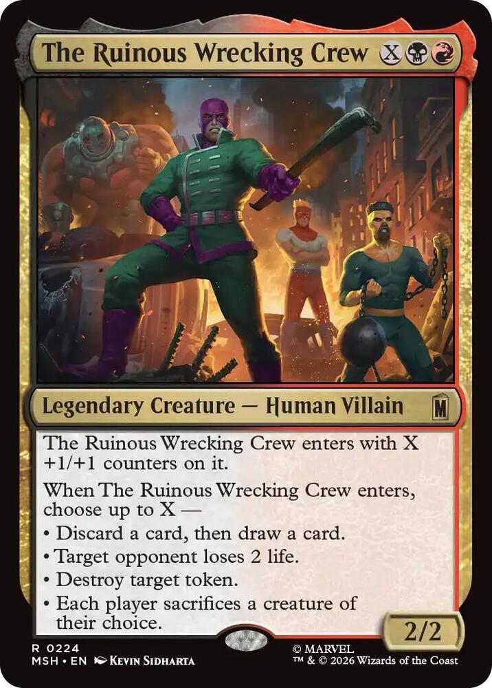 The Ruinous Wrecking Crew 224 (Marvel Super Heroes)  | Chromatic Games