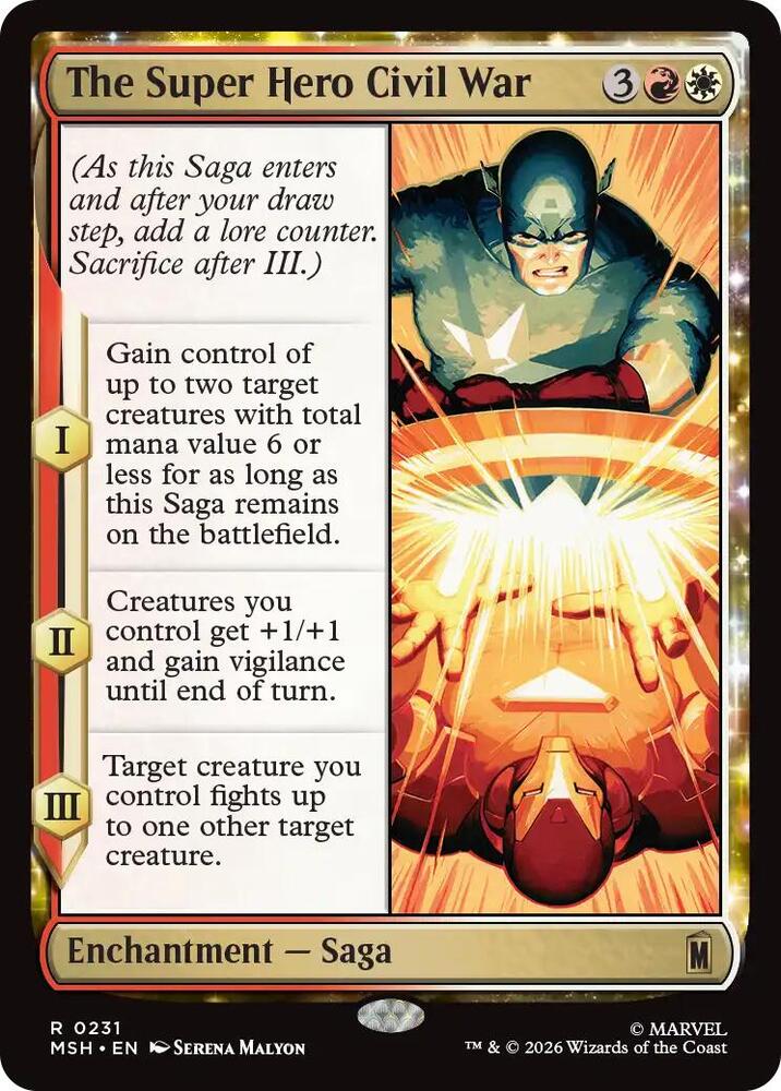 The Super Hero Civil War 231 (Marvel Super Heroes)  - Foil | Chromatic Games