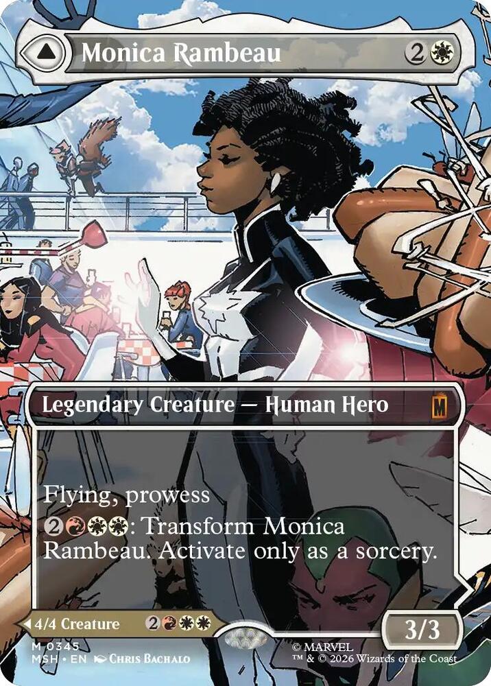 Monica Rambeau // Photon, Living Light 345 (Marvel Super Heroes)  - Borderless Foil | Chromatic Games