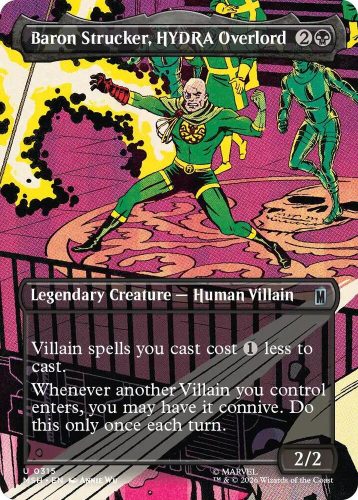 Baron Strucker, HYDRA Overlord 315 (Marvel Super Heroes)  - Borderless Foil | Chromatic Games