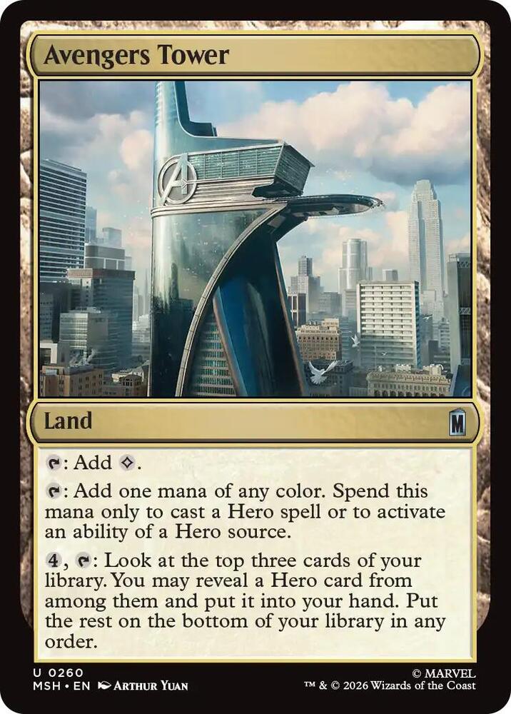 Avengers Tower 260 (Marvel Super Heroes)  - Foil | Chromatic Games
