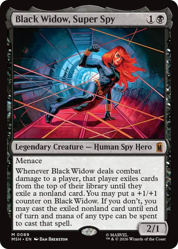 Black Widow, Super Spy 89 (Marvel Super Heroes)  - Foil | Chromatic Games
