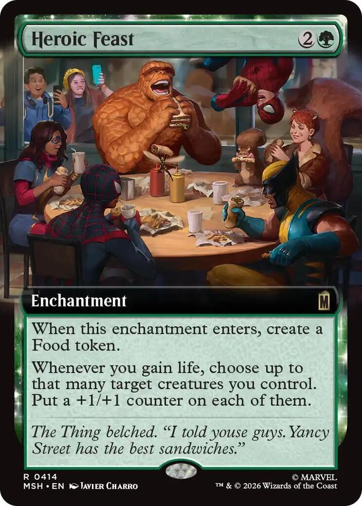 Heroic Feast 414 (Marvel Super Heroes)  - Extended Art | Chromatic Games