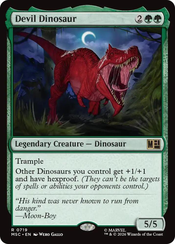 Devil Dinosaur 719 (Commander: Marvel Super Heroes)  | Chromatic Games