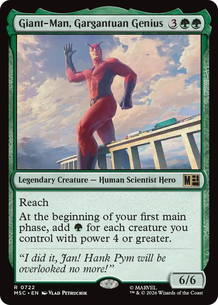 Giant-Man, Gargantuan Genius 722 (Commander: Marvel Super Heroes)  | Chromatic Games